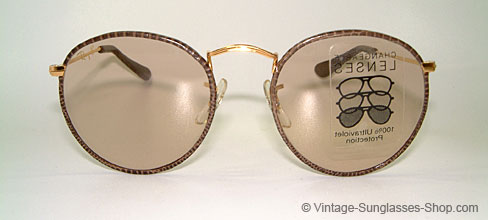 Ray Ban Round Metal 49 Leather Details