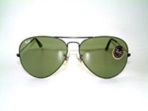 Ray Ban Large Metal II - Black Chrome Details