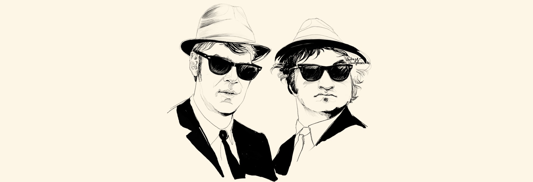 "Blues Brothers" Sonnenbrille - Ry Ban Wayfarer 2