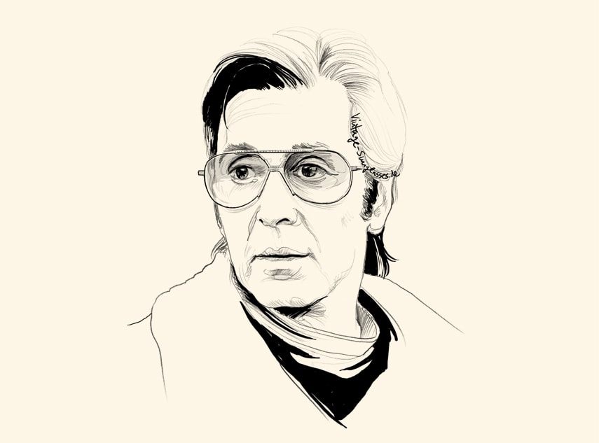 Al Pacino mit der Cazal 968 Brille