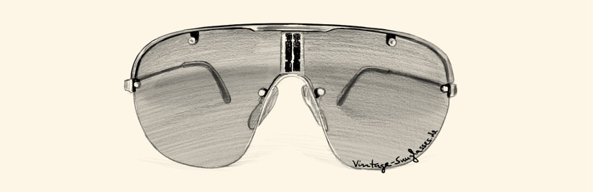 Sportliche Vintage Sonnenbrille Dunhill 6102