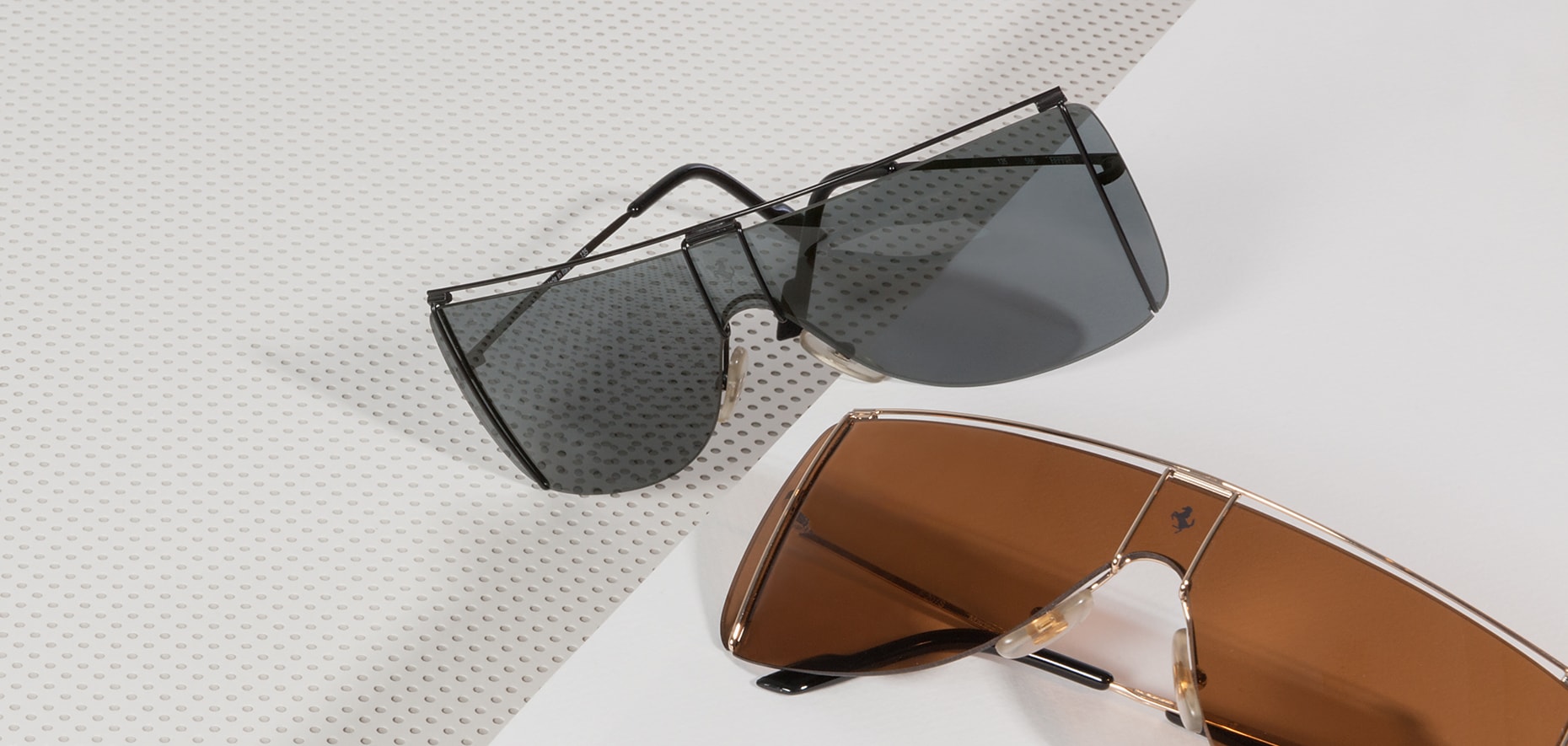Ferrari Vintage-Sportbrille mit Panoramascheibe F15