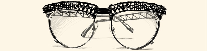 Designerbrille Jean Paul Gaultier 56-0271, inspiriert vom Pariser Eiffelturm