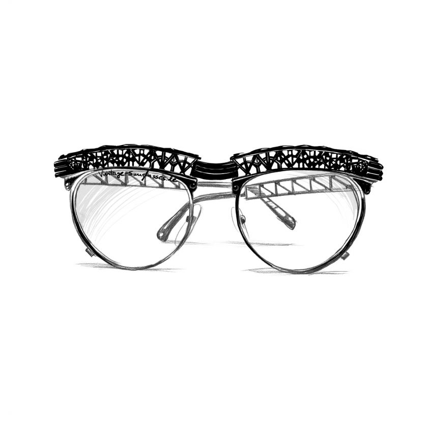 Vintage Brille von Jean Paul Gaultier 56-0171