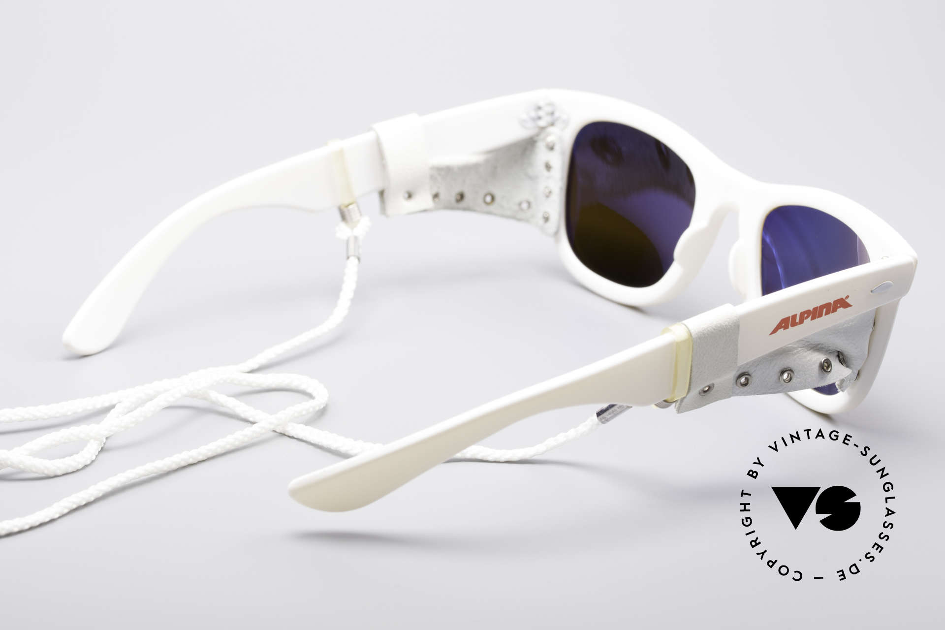 Lunettes De Soleil Vintage ALPINA Boogaloo 701 - Allemagne Années 80 - Monture écaille Et Doré