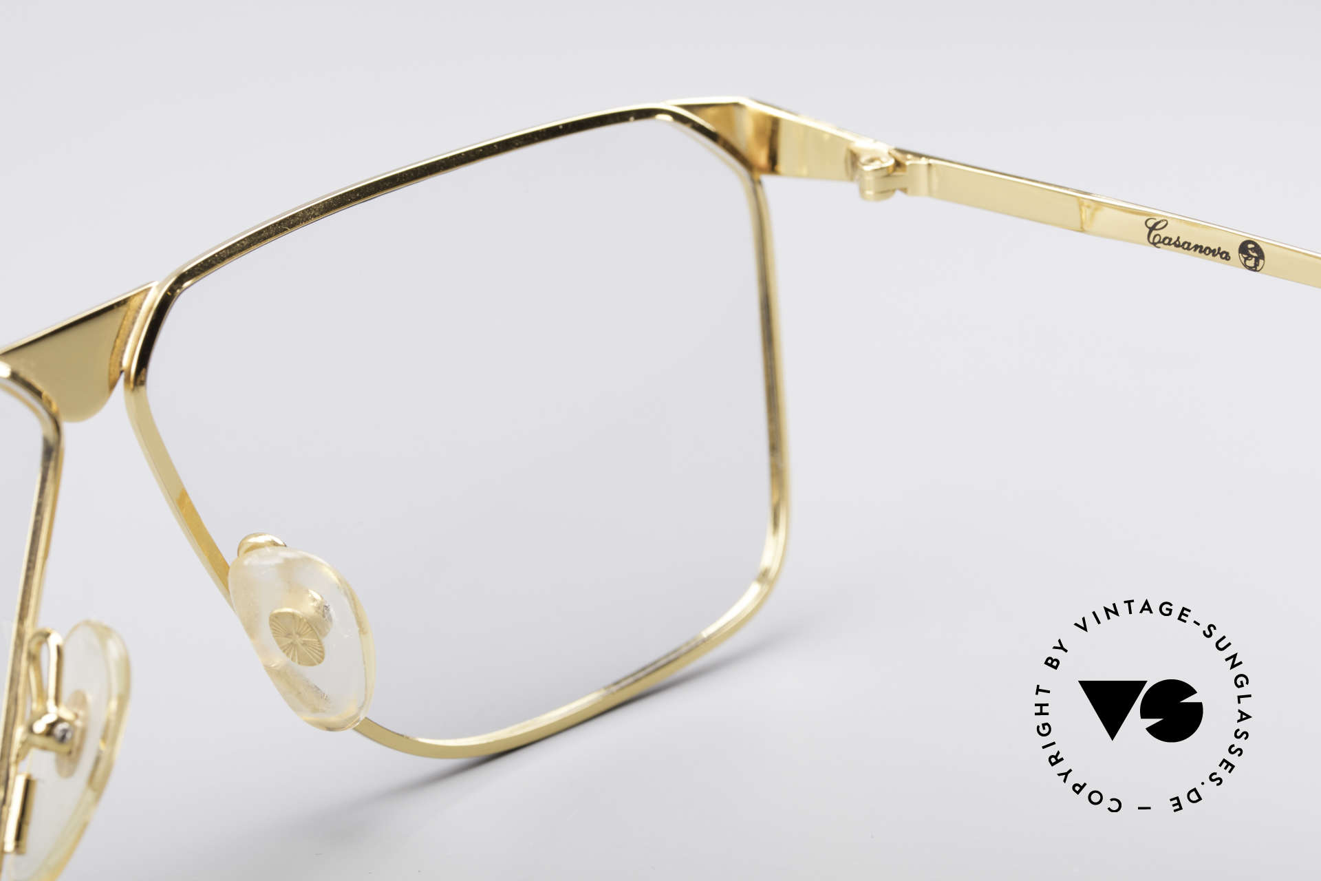 Casanova NM9 No Retro 80er Vintage Brille, original Demogläser können beliebig getauscht werden, Passend für Herren