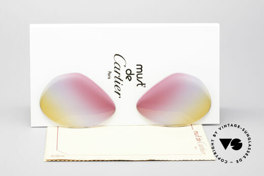 Cartier Vendome Lenses - M Tricolored Sunrise Gläser Details