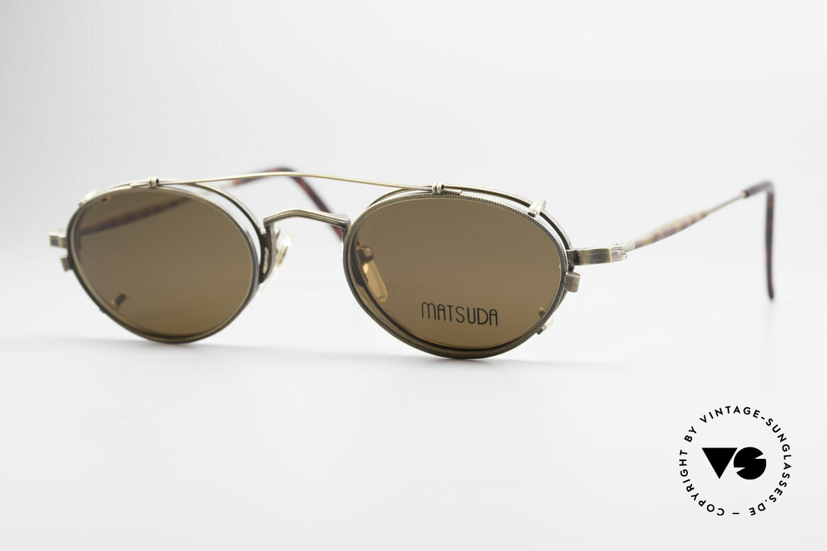 Matsuda 10102 Steampunk Vintage Brille, vintage Matsuda Sonnenbrille aus den frühen 1990ern, Passend für Herren