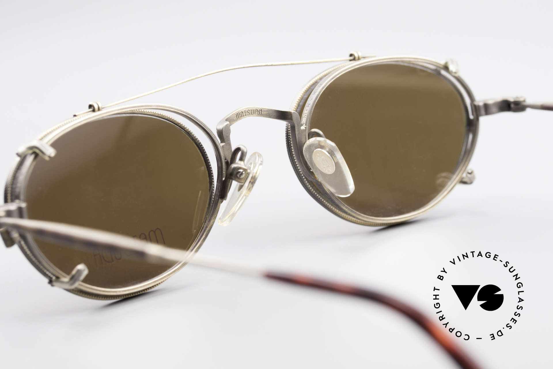 Matsuda 10102 Steampunk Vintage Brille, ungetragenes Einzelstück für Kunst- u. Modeliebhaber, Passend für Herren