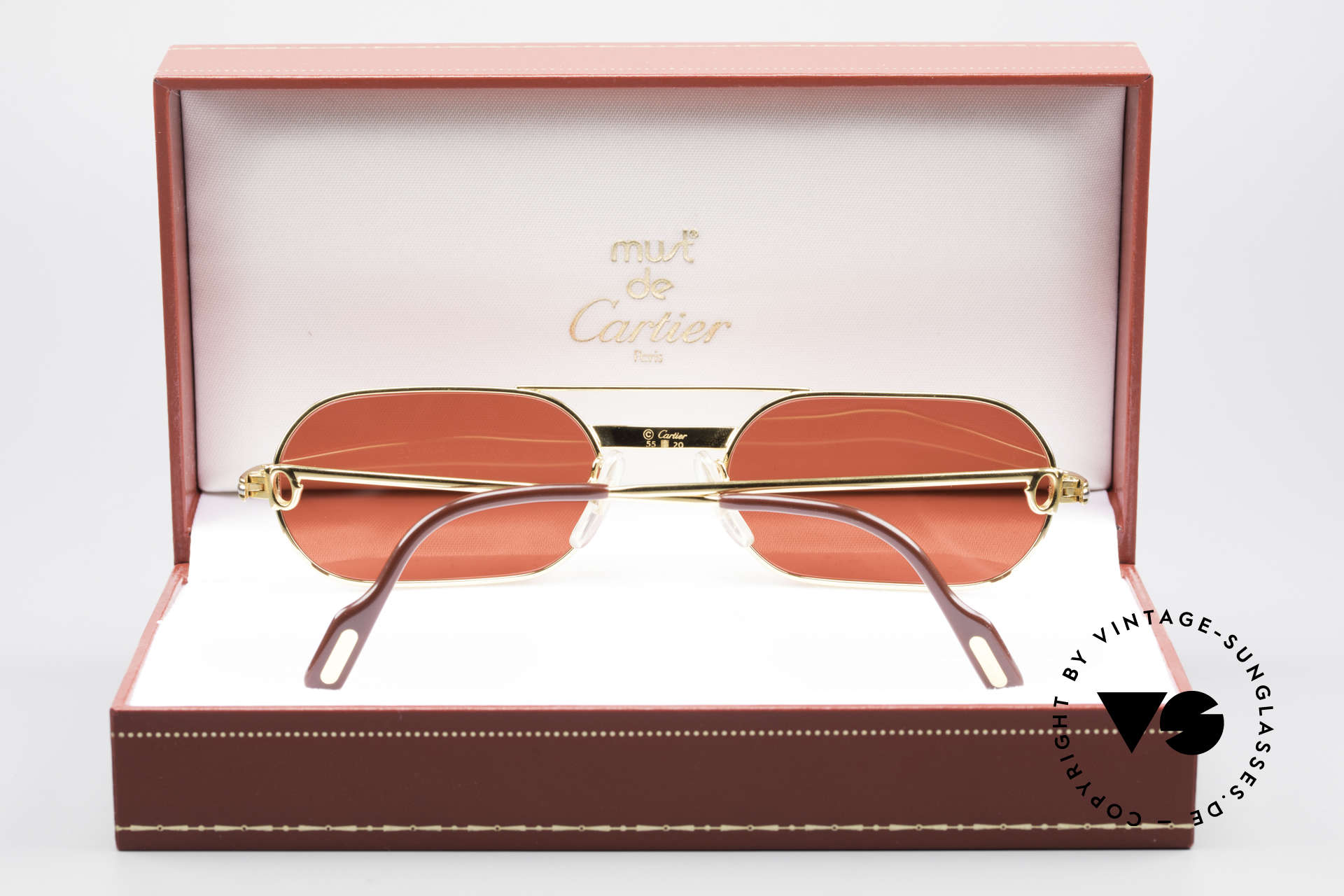 Sonnenbrillen Cartier MUST LC M 3D Rot Luxus Sonnenbrille