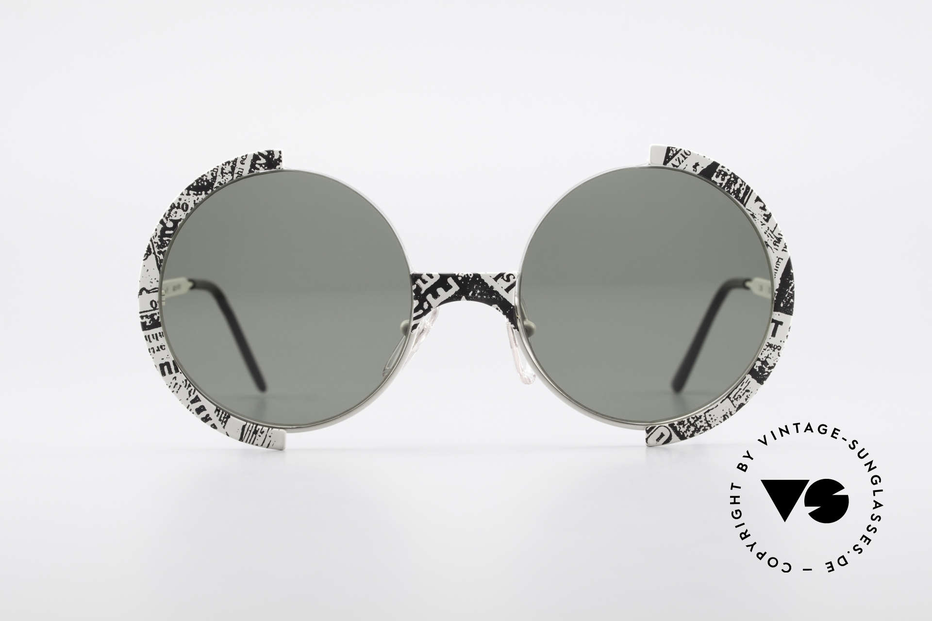 Sonnenbrillen Casanova Fc4 Zeitungsmuster Sonnenbrille