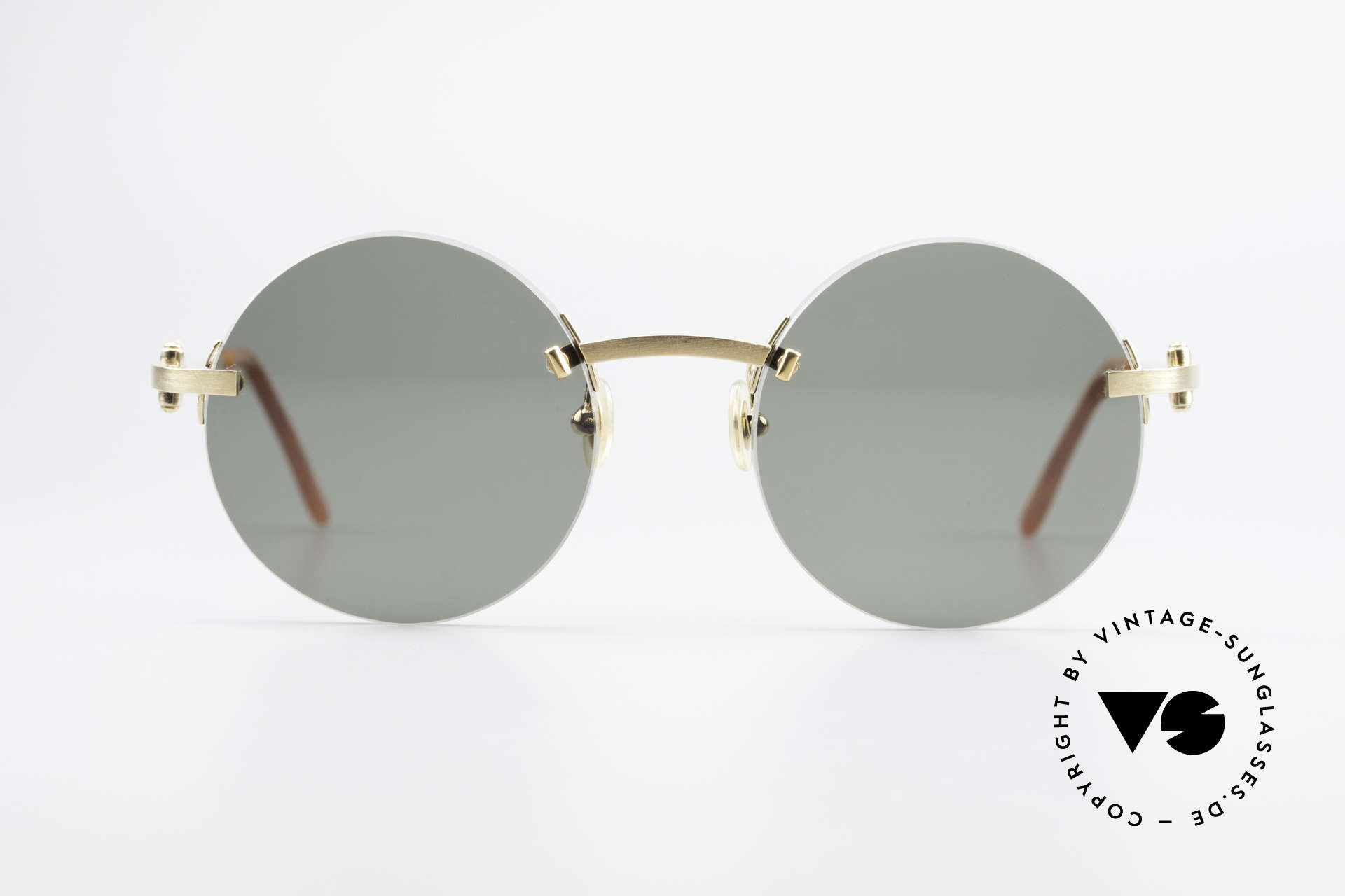 Sonnenbrillen Cartier C Decor Madison Runde Luxus Sonnenbrille Vintage Sunglasses