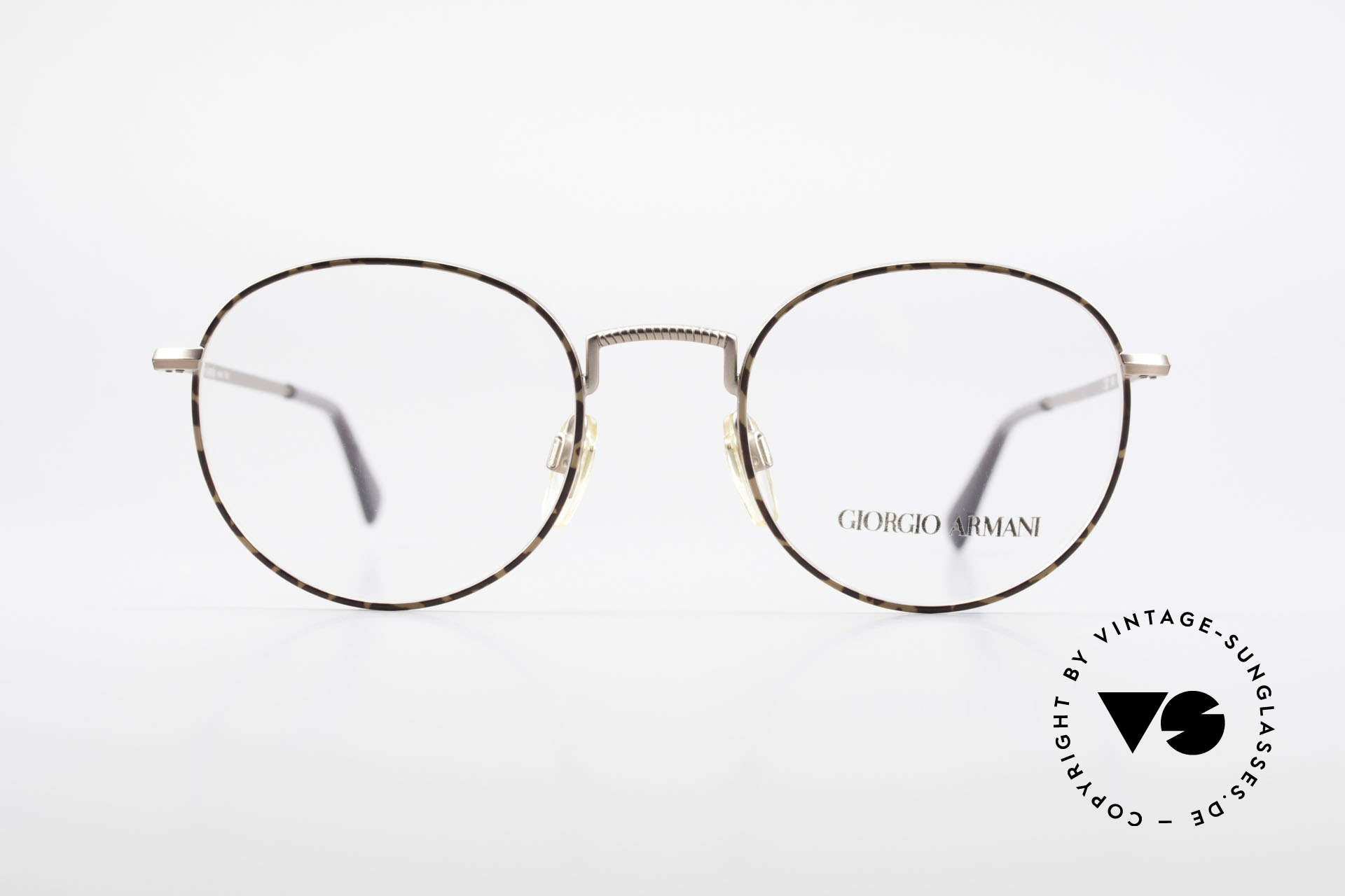 Giorgio Armani 231 80er Panto Brille No Retro, zeitloses 80er Jahre Modell in Premium-Qualität, Passend für Herren