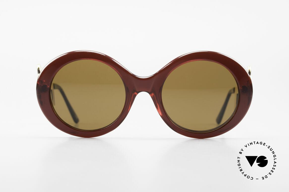 Moschino M254 Schüssel Sonnenbrille Antik, Moschino-Kreationen von Persol produziert (80er), Passend für Damen
