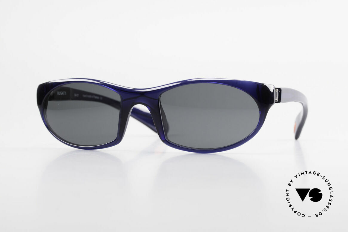 Bugatti 328 Odotype Designer Vintage Sonnenbrille, sportliche high-tech Sonnenbrille von Bugatti, Passend für Herren