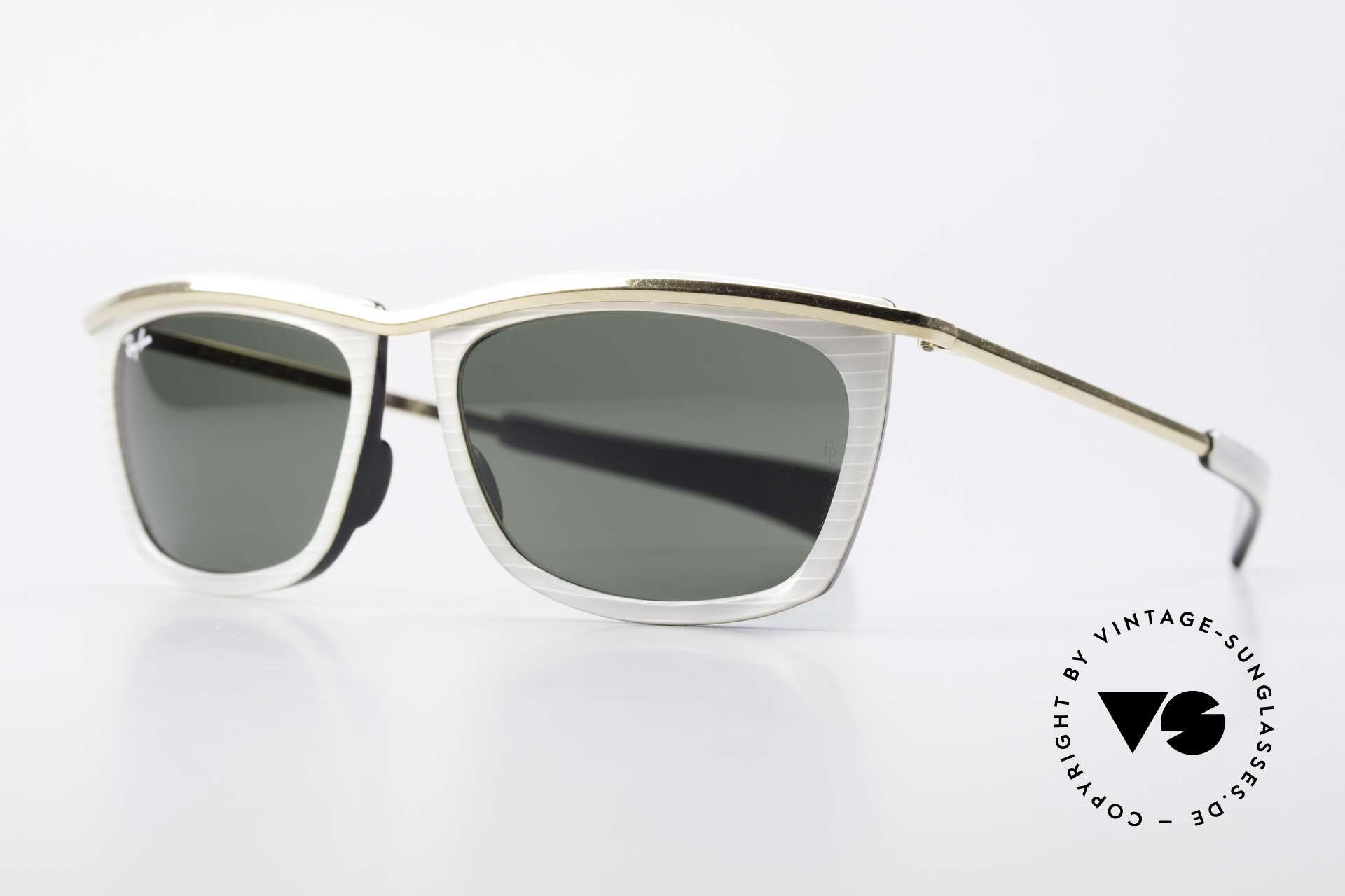 Ray Ban Olympian II B&L Ray-Ban Sonnenbrille USA, mit B&L G15 Qualitätsgläsern (100% UV Schutz), Passend für Herren und Damen