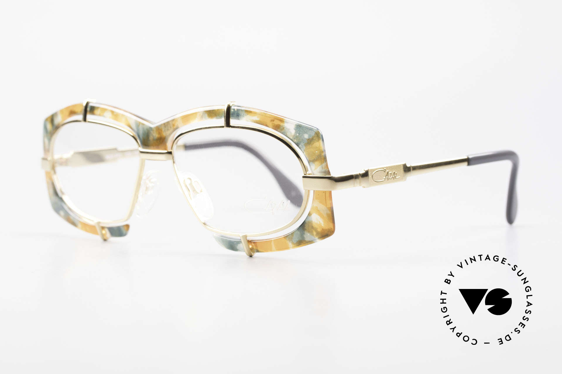 Cazal 872 Außergewöhnliche Brille 90er, pompöse Haute Couture Brille; charakteristisch Cazal, Passend für Herren und Damen