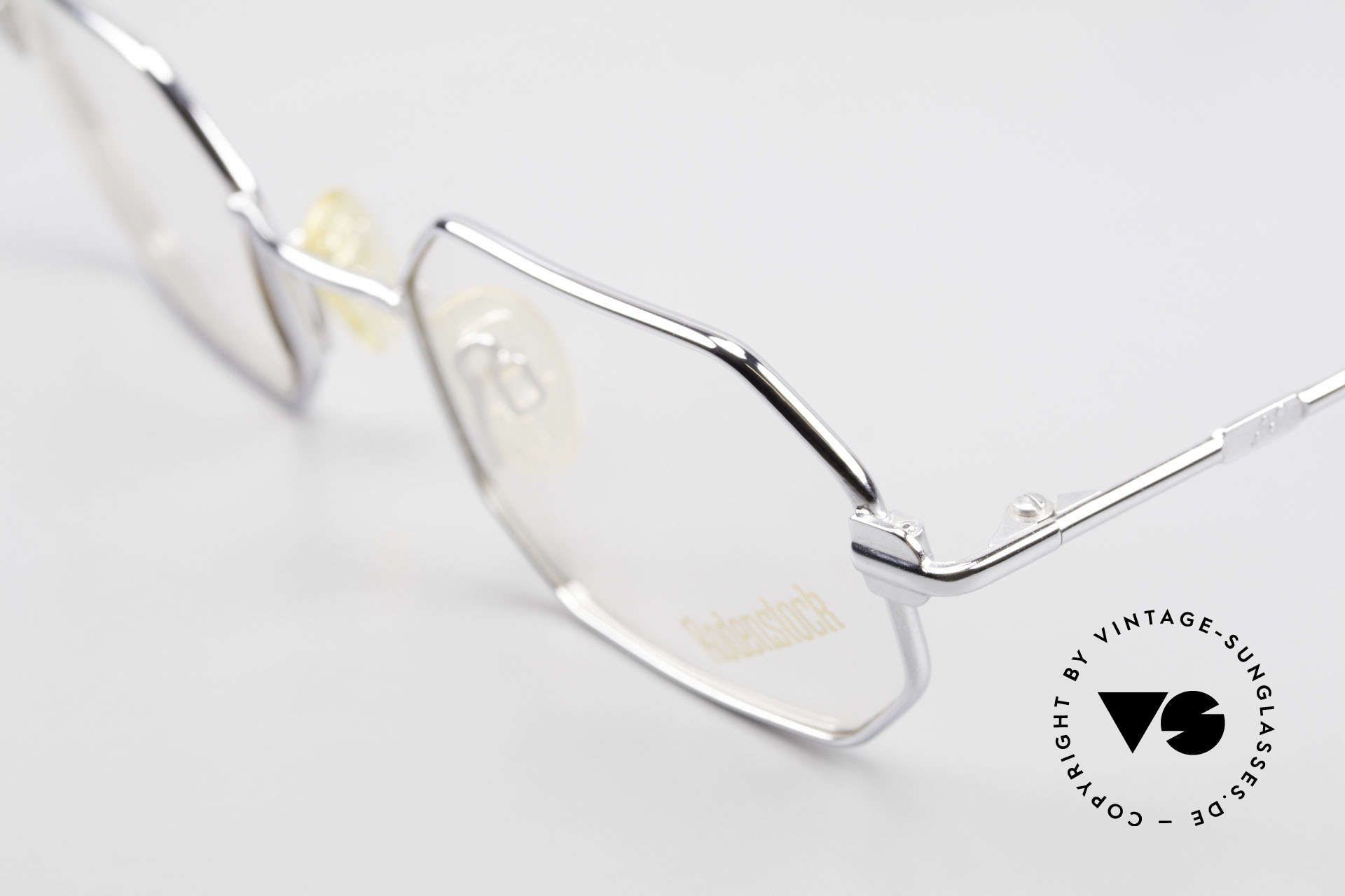 Brillen Rodenstock 7092 Achteckige 80er Metall Brille