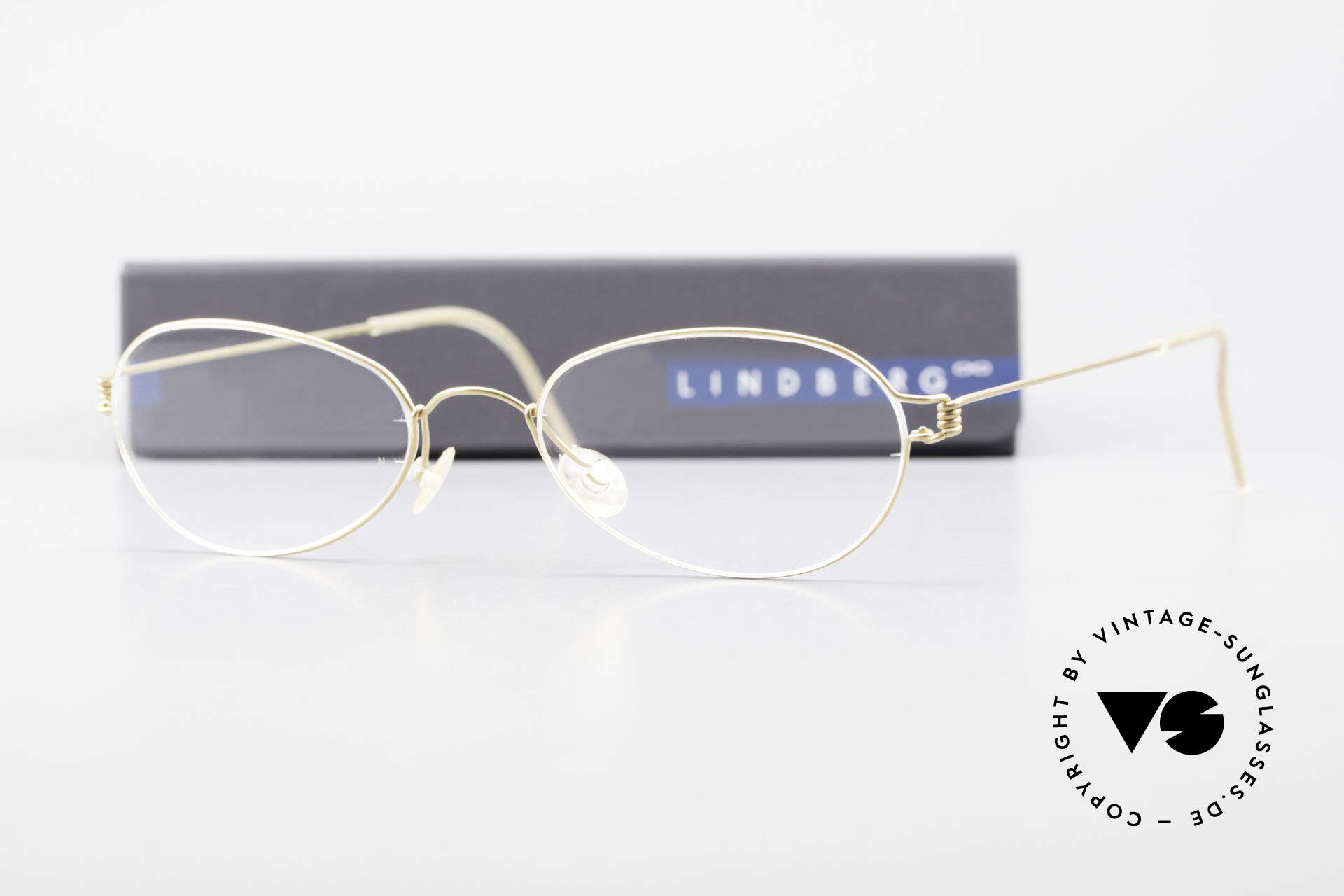 Lindberg Kari Air Titan Rim Ovale Titanium Brille Damen, so zeitlos, stilvoll und innovativ = Prädikat "VINTAGE", Passend für Damen