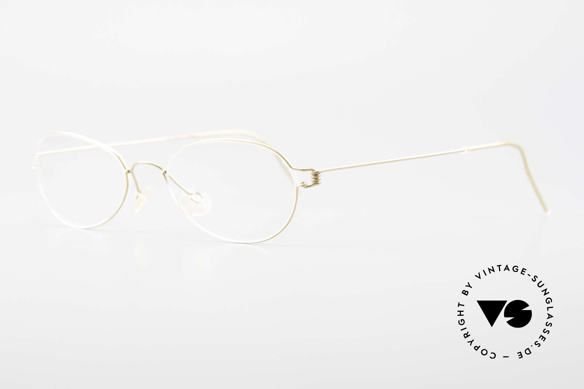 Lindberg Kari Air Titan Rim Ovale Titanium Brille Damen, ungetragenes Designerstück + orig. Lindberg Magnet-Etui, Passend für Damen