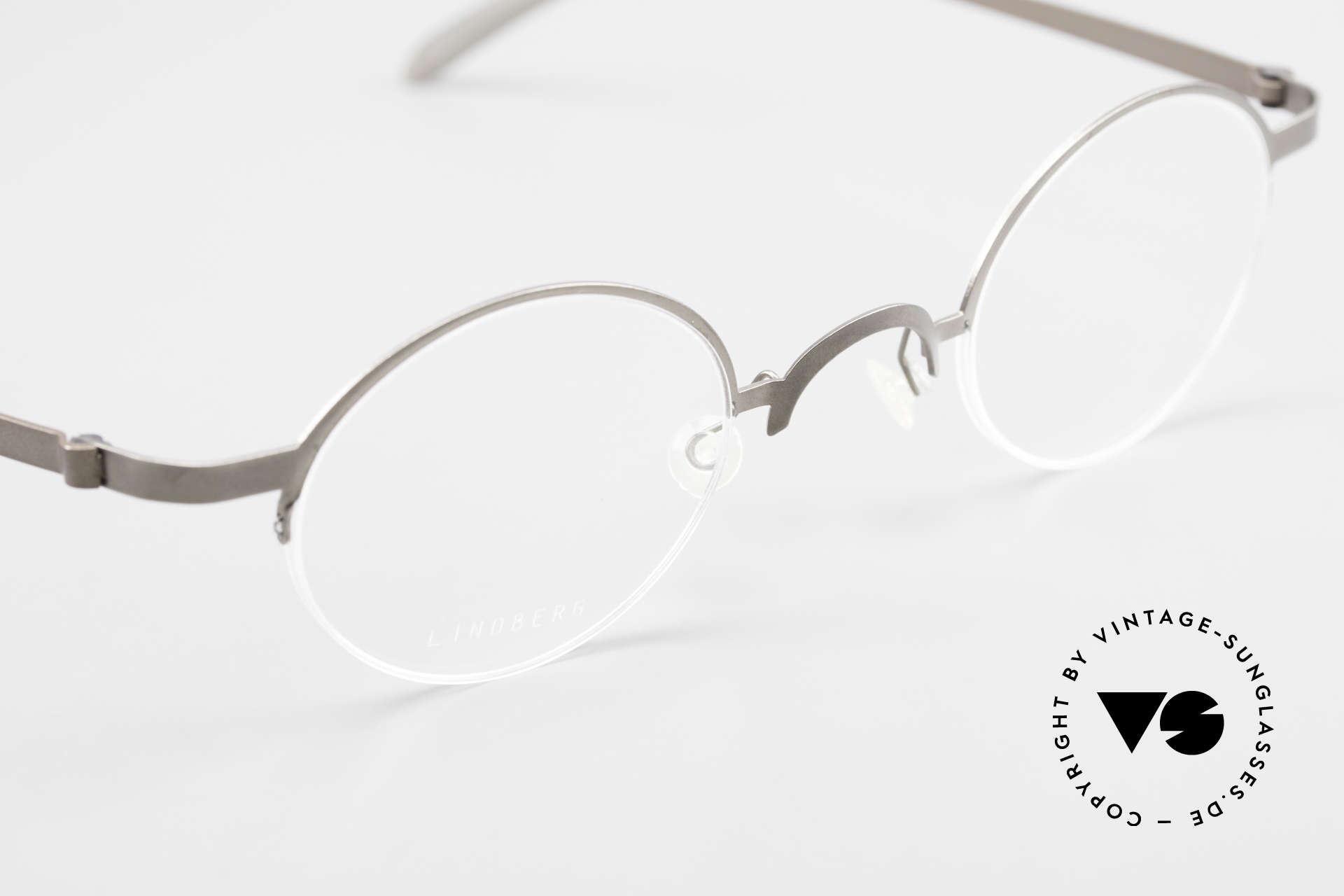 Brillen Lindberg 7005 Strip Titan Runde Titanium Brille Unisex