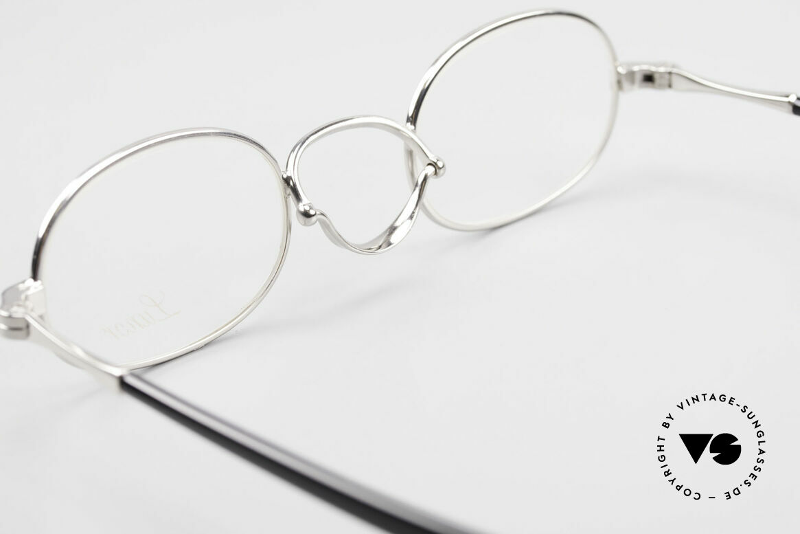 Lunor Swing A 36 Oval Vintage Brille Mit Schwenksteg, Größe: extra small, Passend für Herren und Damen