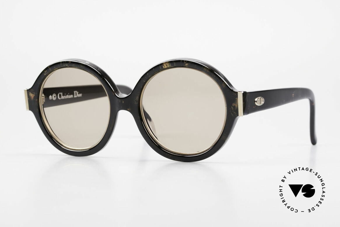 Christian Dior 2446 Runde Damen Sonnenbrille 80er, runde 80er Jahre Christian Dior Damensonnenbrille, Passend für Damen