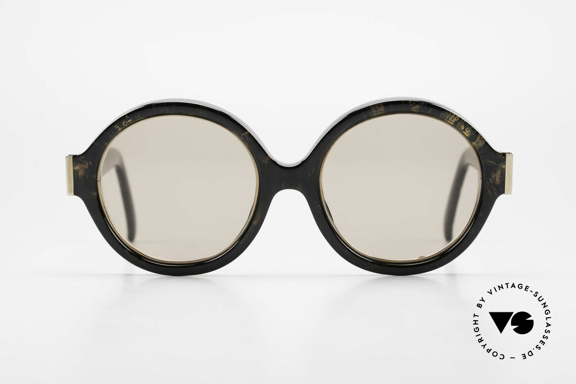 Christian Dior 2446 Runde Damen Sonnenbrille 80er, zauberhafte Farben und Muster dank Optyl-Material, Passend für Damen