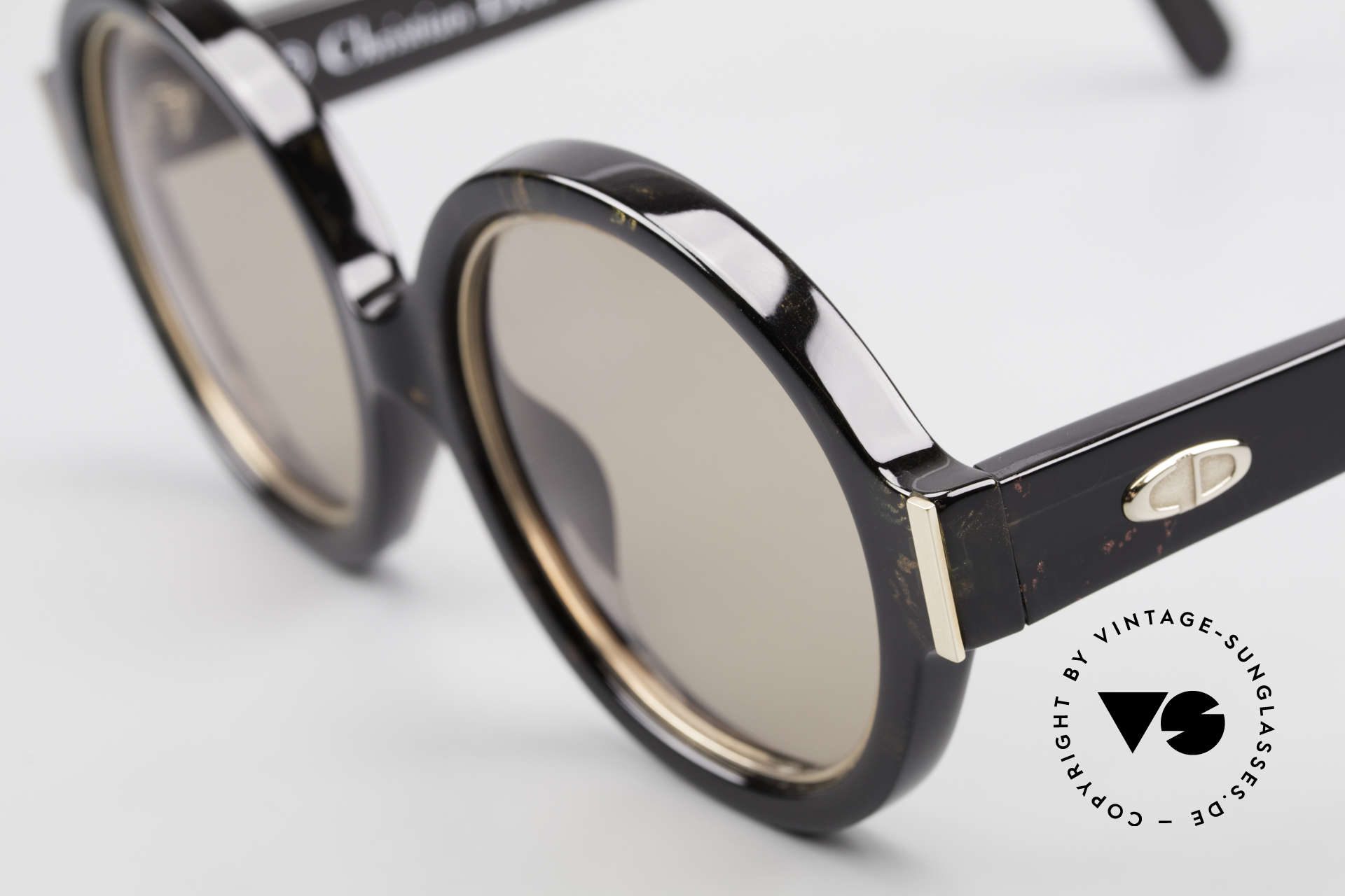 Christian Dior 2446 Runde Damen Sonnenbrille 80er, grandiose Designer-Sonnenbrille und echte Rarität!, Passend für Damen
