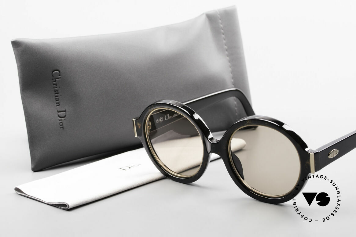 Christian Dior 2446 Runde Damen Sonnenbrille 80er, Größe: medium, Passend für Damen