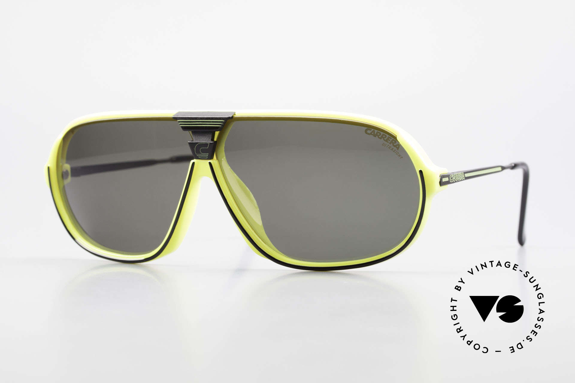 Carrera 5416 80's Sonnenbrille Polarisierend, sensationelle Carrera Sportsonnenbrille von 1988, Passend für Herren