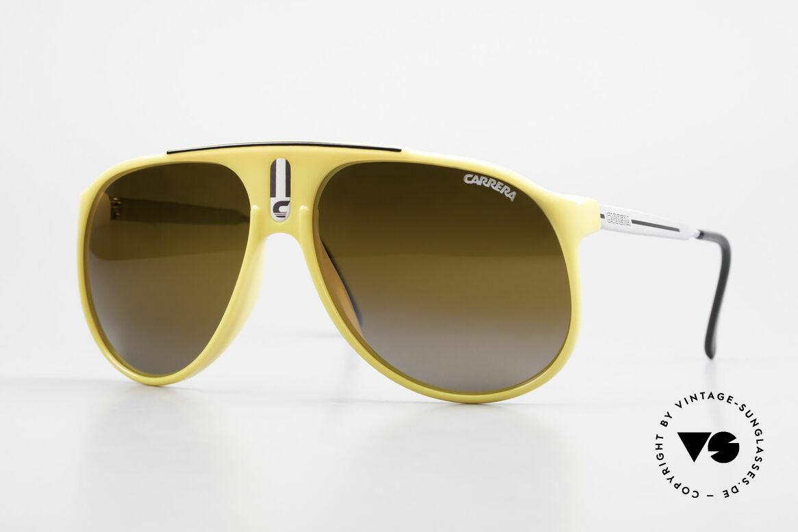 Carrera 5424 Verspiegelte 80er Sonnenbrille, alte 80er original Sportsonnenbrille von Carrera, Passend für Herren