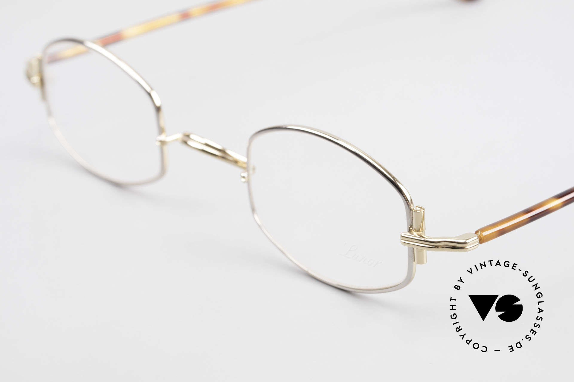 Lunor XA 03 Lunor Brille No Retro Vintage, Mod. XA 03 mit anatomischem Steg & Acetat-Bügeln, Passend für Herren und Damen