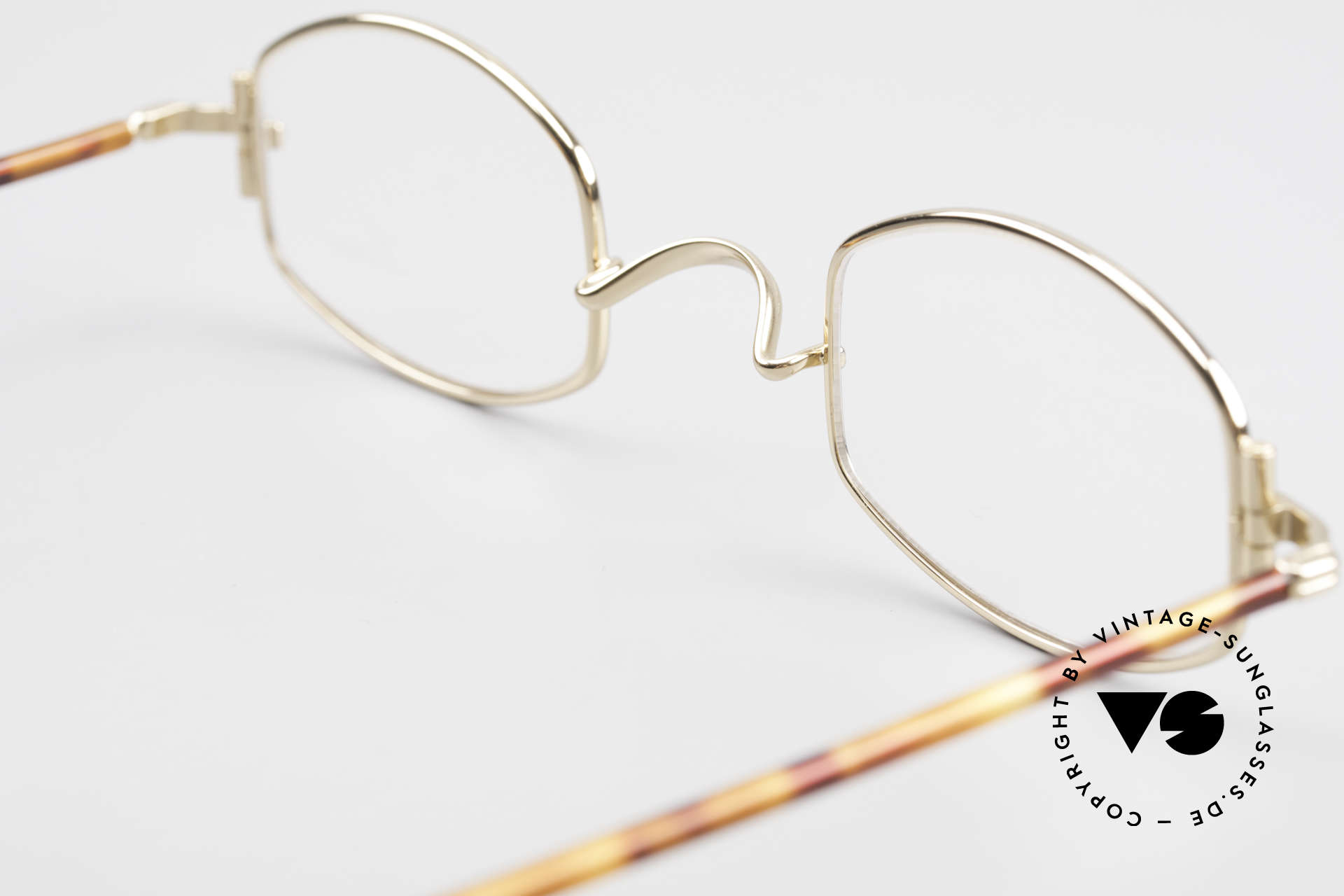 Lunor XA 03 Lunor Brille No Retro Vintage, die Front-Form wird als "liegende Tonne" bezeichnet, Passend für Herren und Damen
