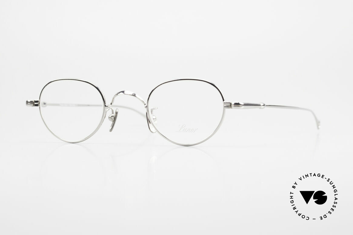 Lunor V 103 Zeitlose Lunor Brille Platin, LUNOR = ehrliches Handwerk mit Liebe zum Detail, Passend für Herren und Damen