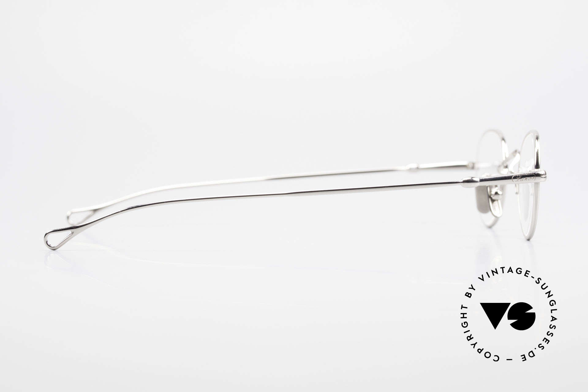 Lunor V 103 Zeitlose Lunor Brille Platin, natürlich ungetragen (sehr leichte Titanium-Pads), Passend für Herren und Damen
