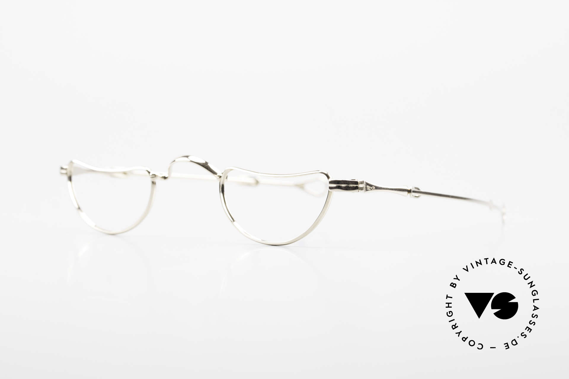 Lunor Goldbrille Echtgold Brille 16kt Lesebrille, die Fassung besteht zu 16kt aus Gold und 2kt Platin, Passend für Herren und Damen