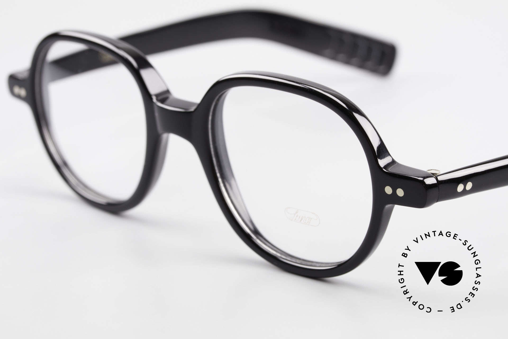 Lunor A50 Runde Lunor Acetatbrille Panto, 100% made in Germany, handpoliert, ein Klassiker!, Passend für Herren und Damen