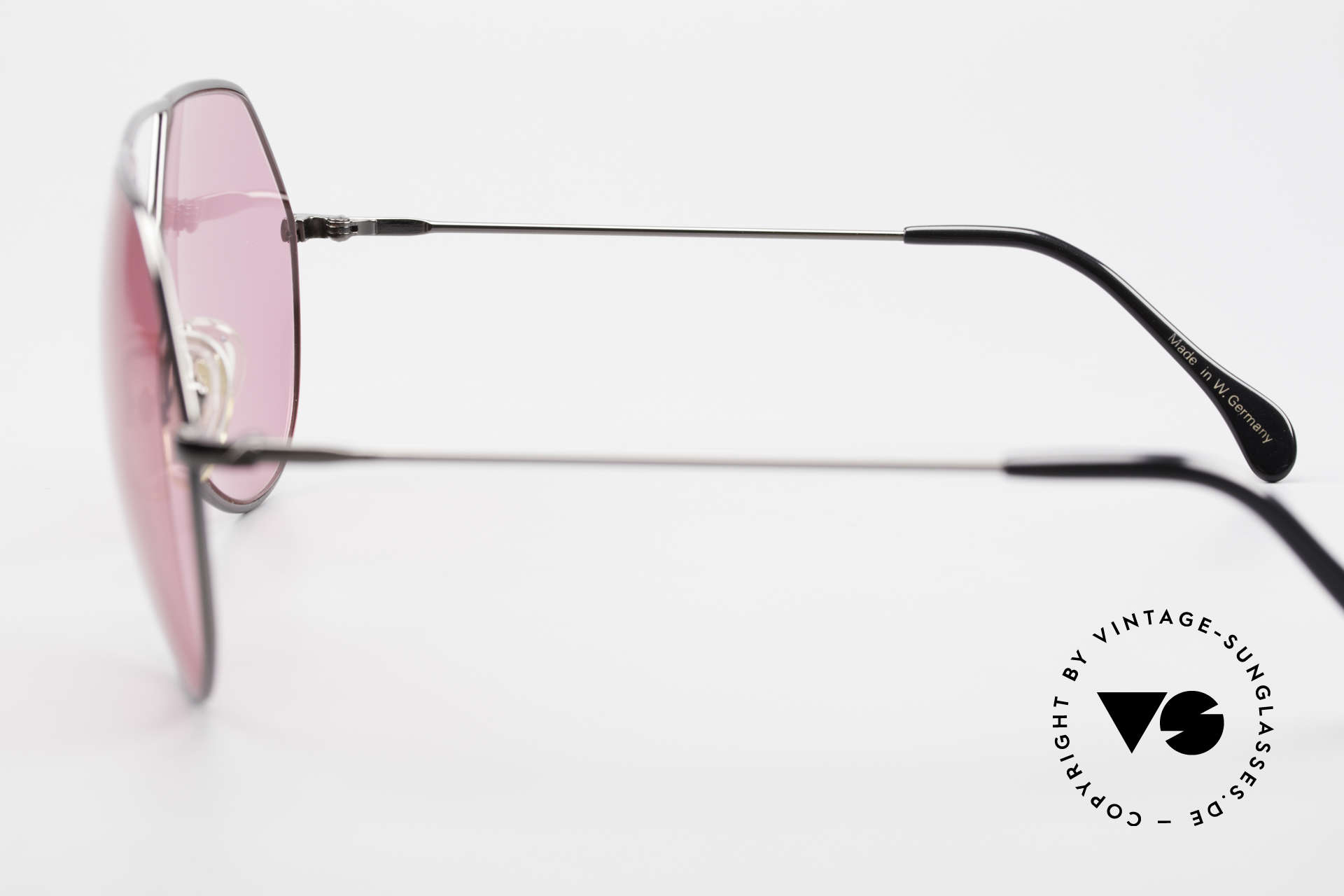 Alpina TR6 Alte 80er Aviator Brille Pink, KEINE Retrosonnenbrille, ein 80er vintage Original, Passend für Herren