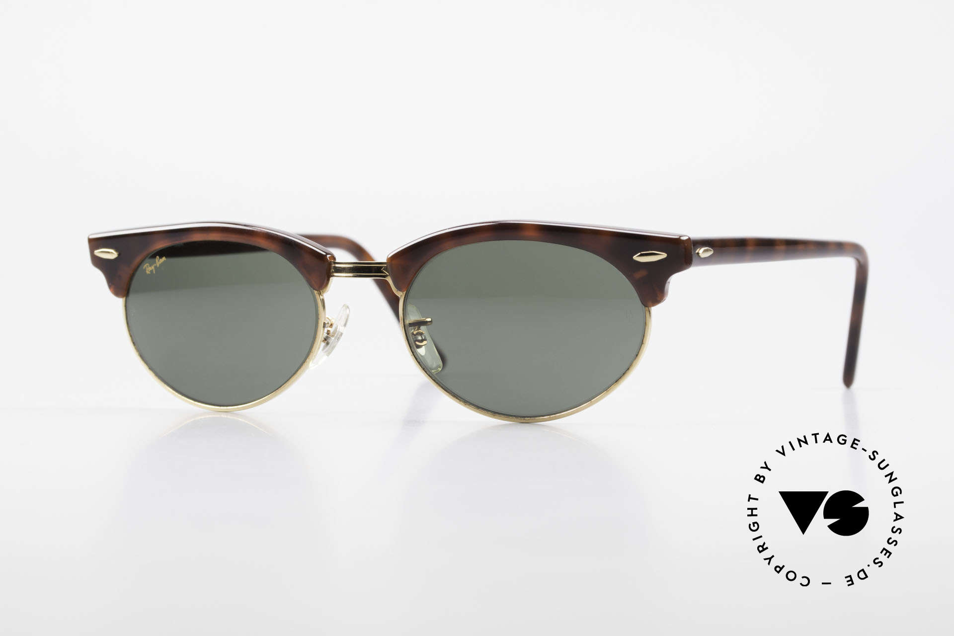 Sonnenbrillen Ray Ban Clubmaster Oval 80er Bausch Lomb Original