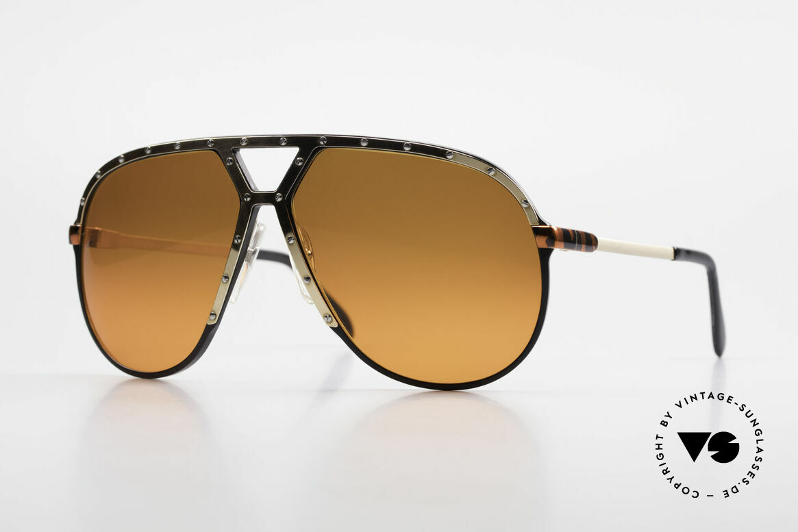 Alpina M1 80er Brille Customized Edition, Einzelstück der Alpina M1 Aviator Sonnenbrille, Passend für Herren