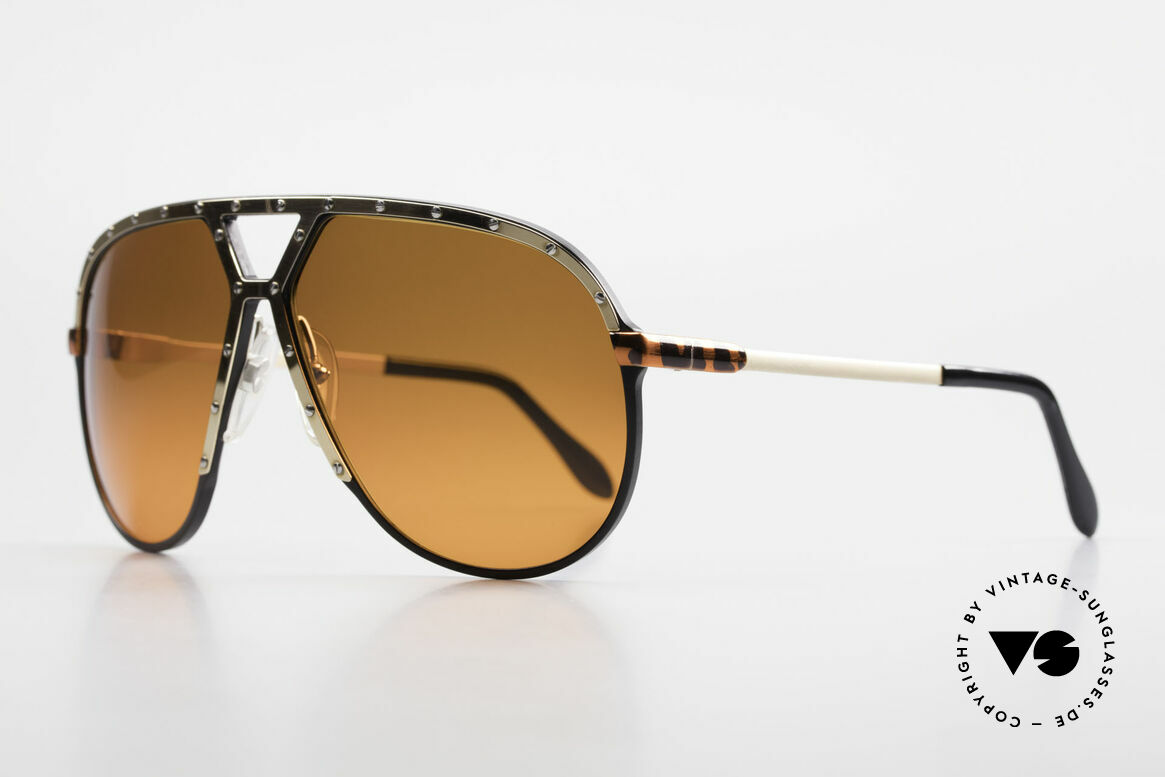 Alpina M1 80er Brille Customized Edition, mit kundenindividuellen Gläser in orange-Verlauf, Passend für Herren