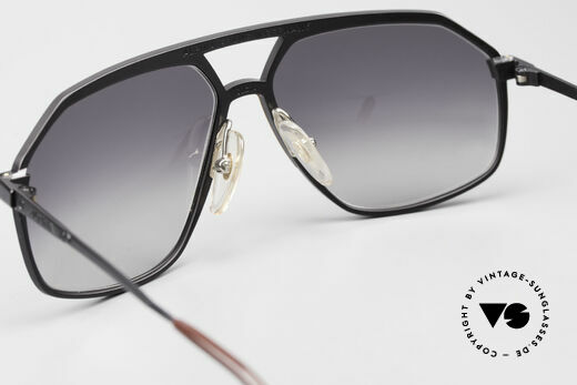Alpina M6 No Retro Brille Echt Vintage, Sonnengläser in grau-Verlauf für 100% UV Protection, Passend für Herren