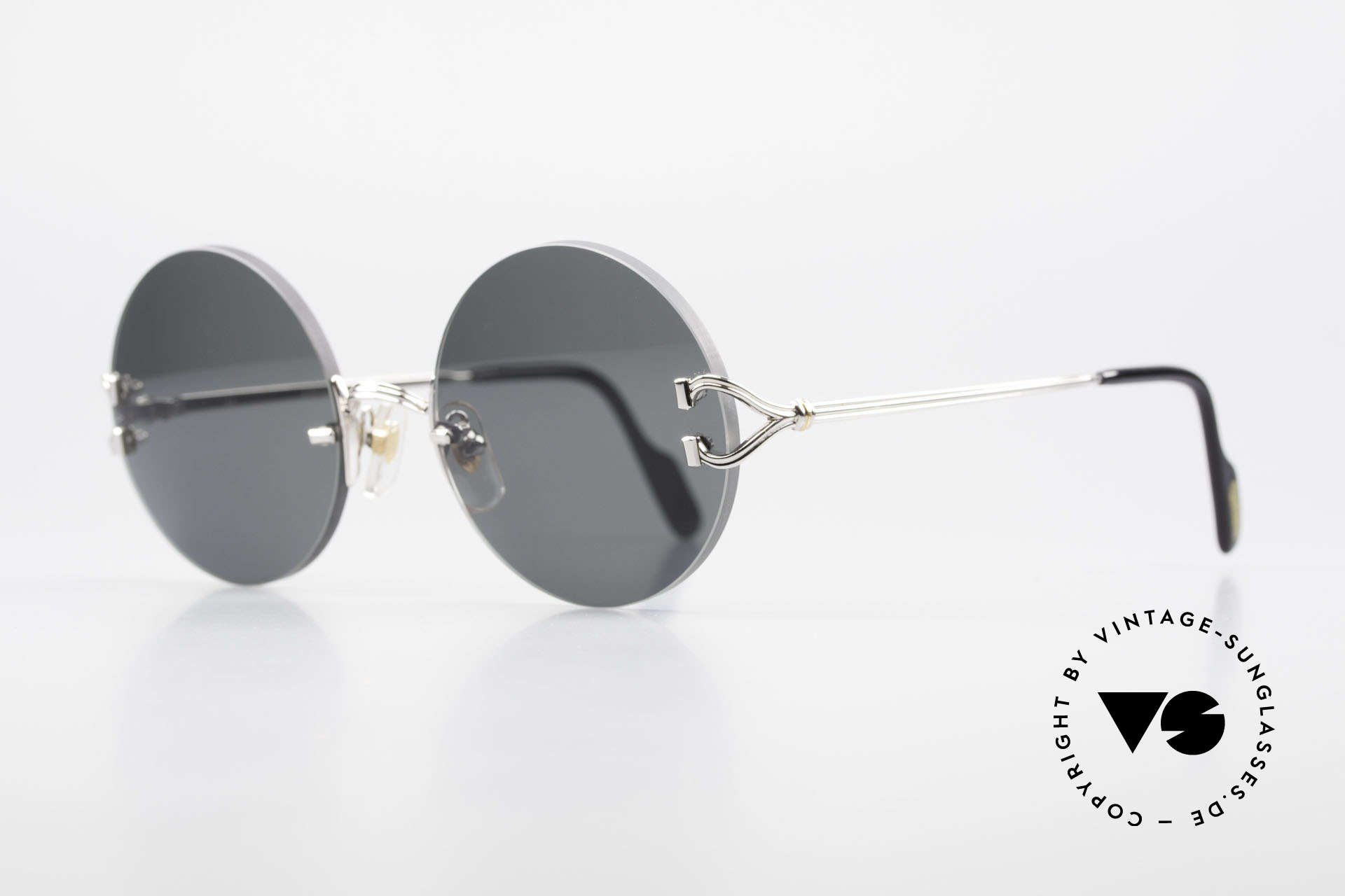 Cartier Madison Kleine Runde Randlose Brille, teures ORIGINAL in scheinbar zeitlosem Design, Passend für Herren und Damen
