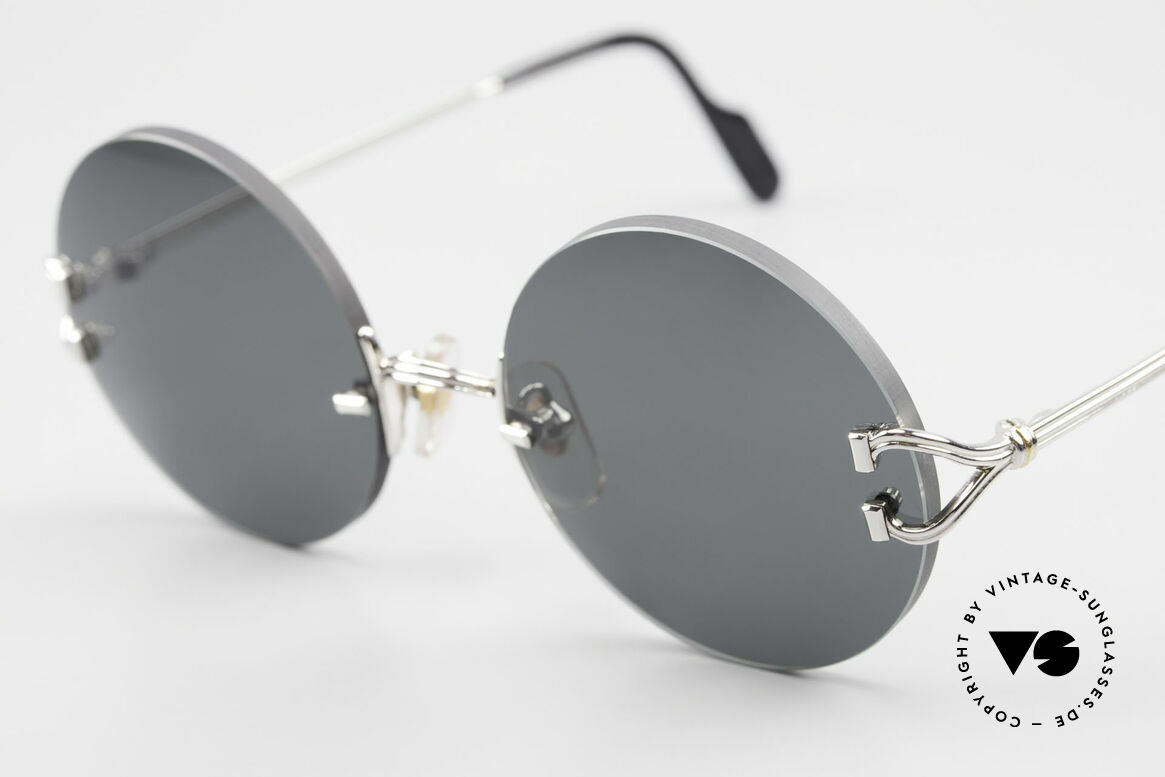 Cartier Madison Kleine Runde Randlose Brille, 2nd hand Modell im neuwertigen Zustand + Box, Passend für Herren und Damen