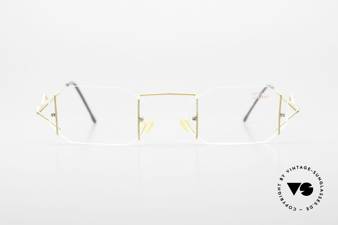 Z Mark 9 Kunstvolle Bohrbrille 90er, Modell "9" in Größe 51-19, mal etwas ganz anderes!, Passend für Herren und Damen