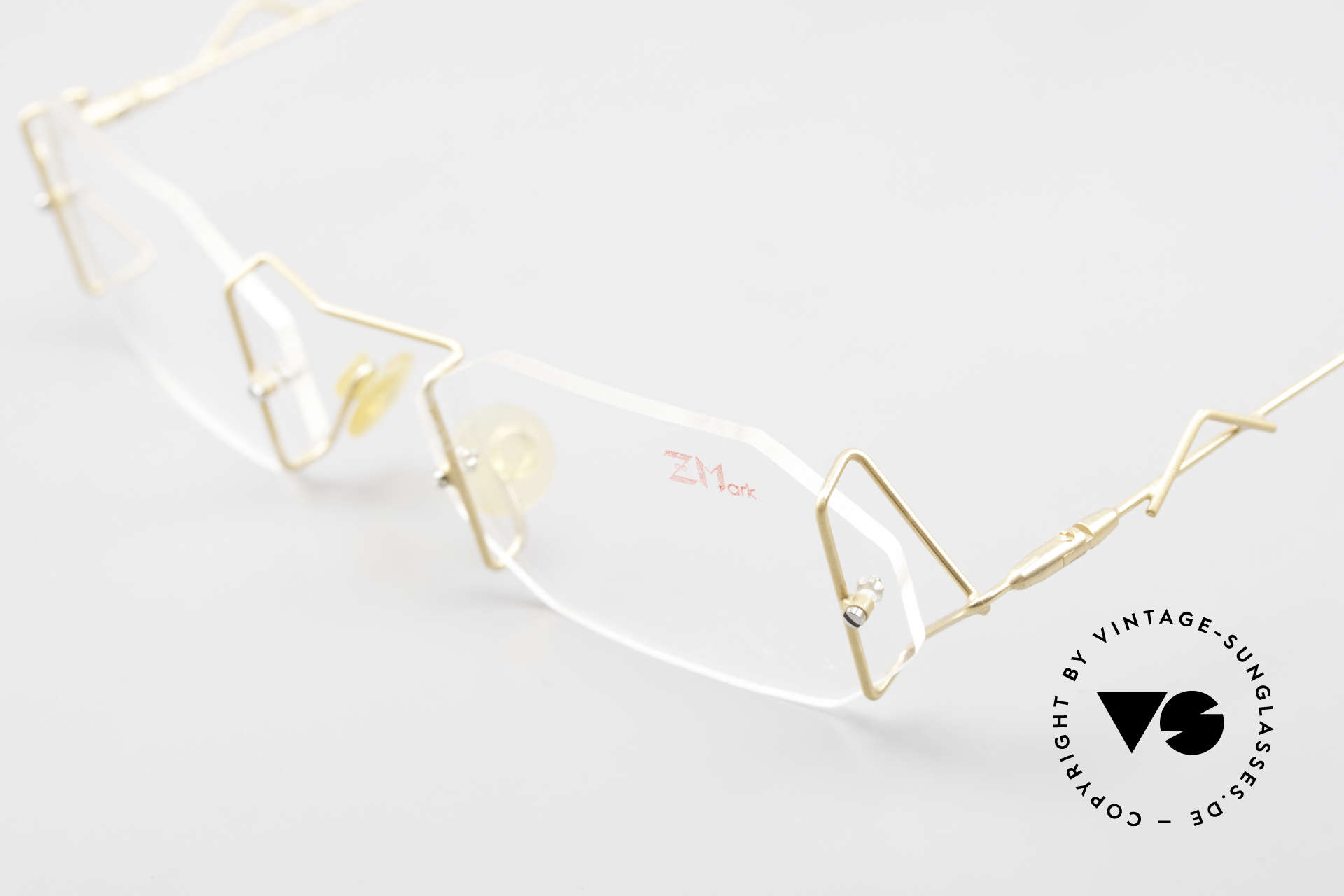Z Mark 9 Kunstvolle Bohrbrille 90er, ungetragenes Meisterstück mit orig. DEMO-Gläsern, Passend für Herren und Damen