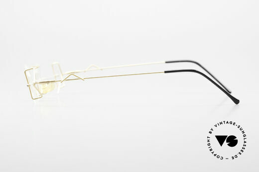 Z Mark 9 Kunstvolle Bohrbrille 90er, eine randlose Brille (Bohrbrille), made in GERMANY, Passend für Herren und Damen