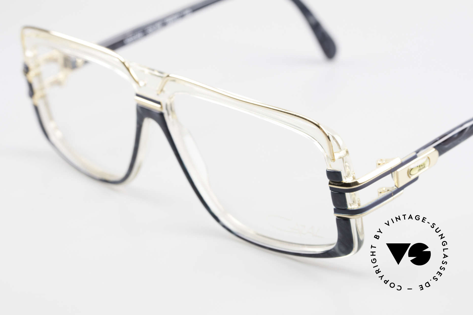 Cazal 640 80er Hip Hop Vintage Brille, klarer Rahmen mit den orig. DEMOgläsern von CAZAL, Passend für Herren