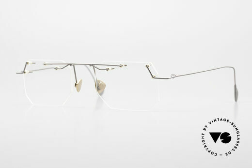 Paul Chiol 09 Kunstvolle Randlosbrille 90er Details